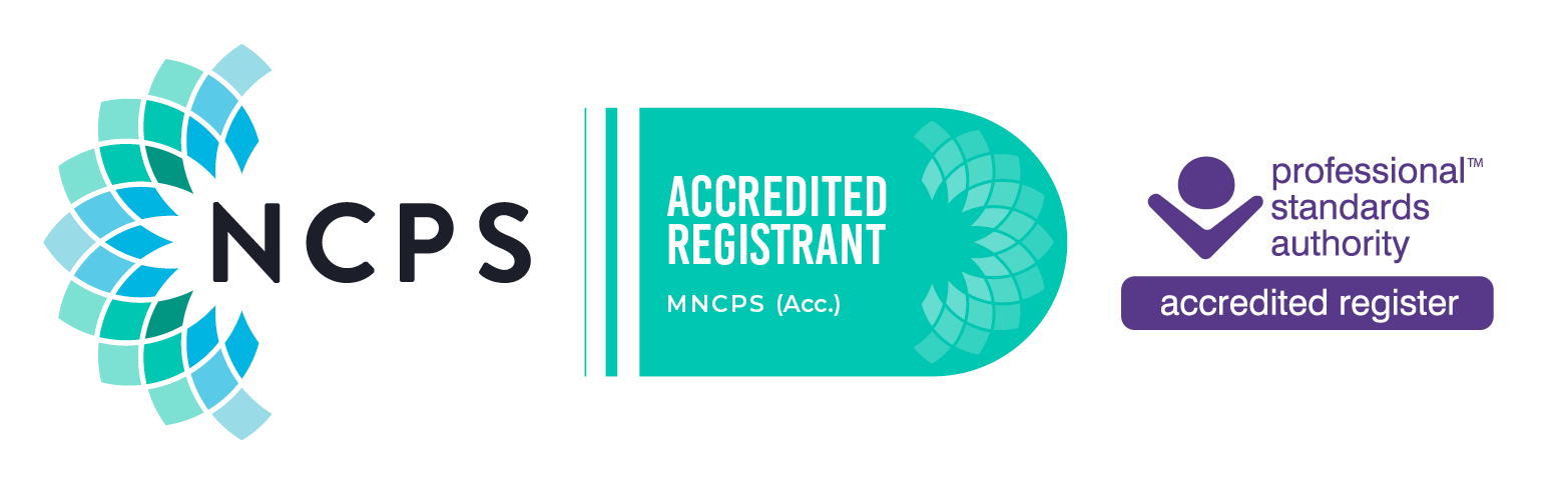 Daniels National Conselling and Psychotherapy Society (NCPS) Membership Badge